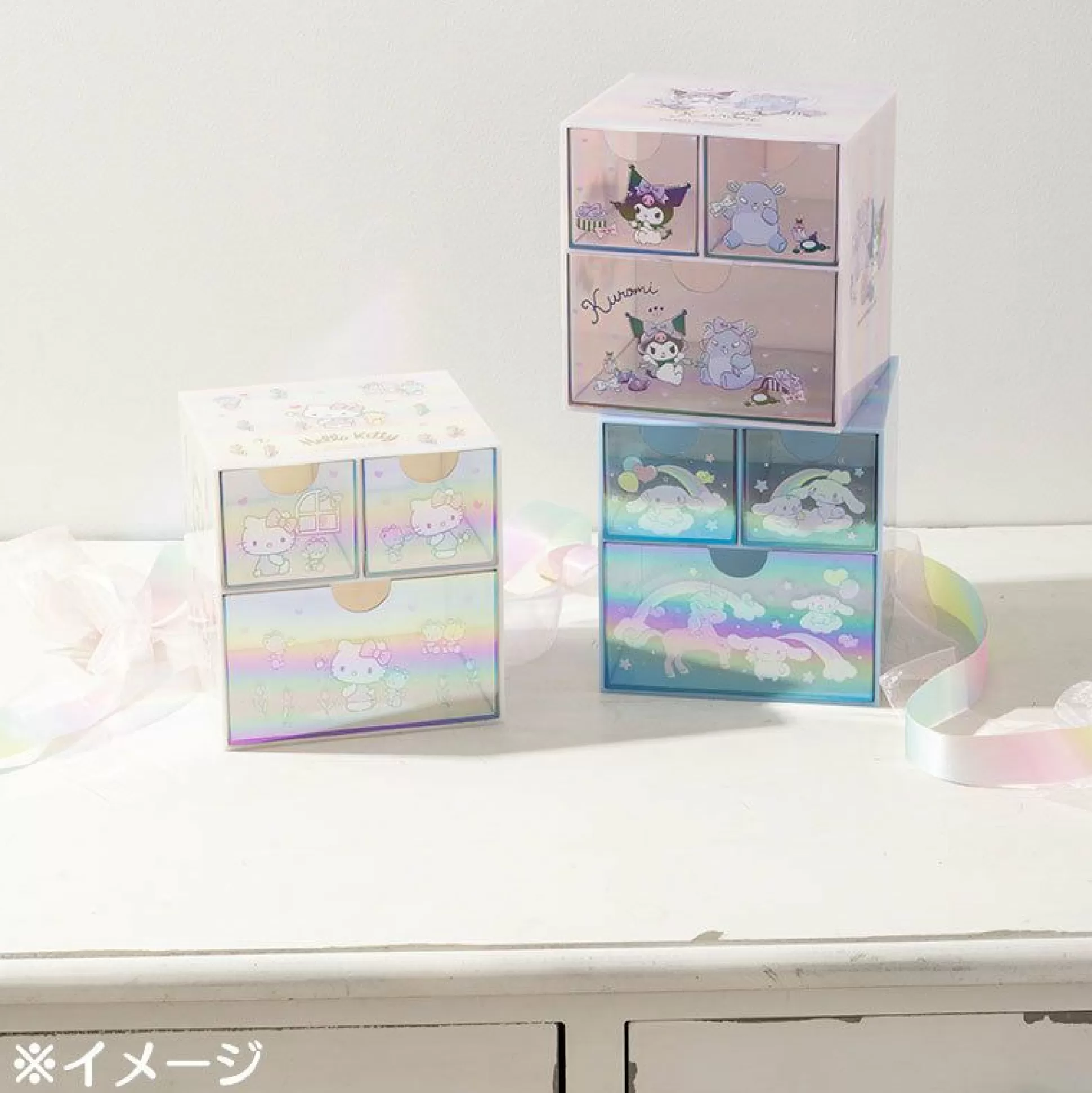 Cinnamoroll Mini Storage Chest (Glossy Aurora Series)^Japan Original Outlet