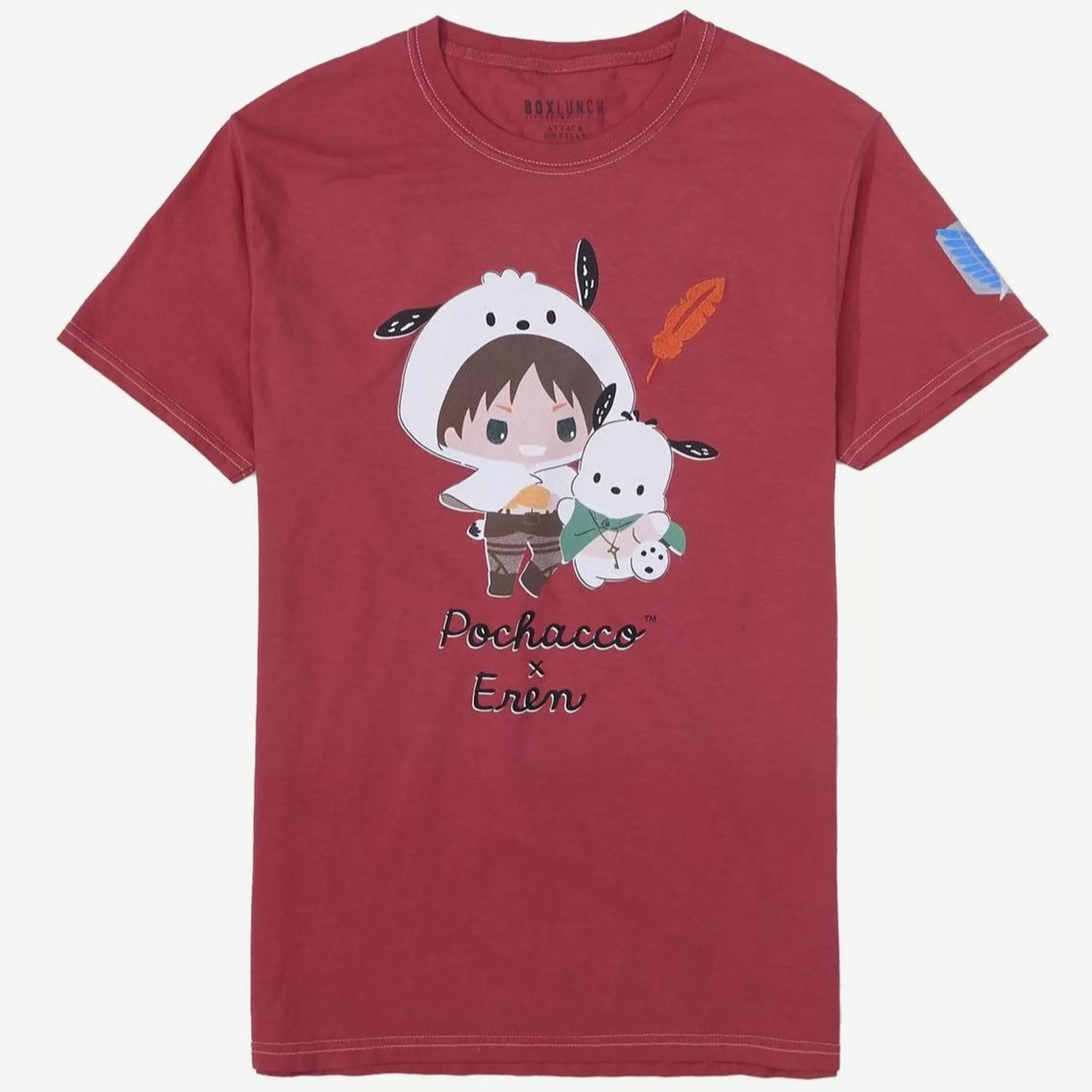 Hello Kitty And Friends X Attack On Titan Pochacco & Eren Tee^BIOWORLD Hot