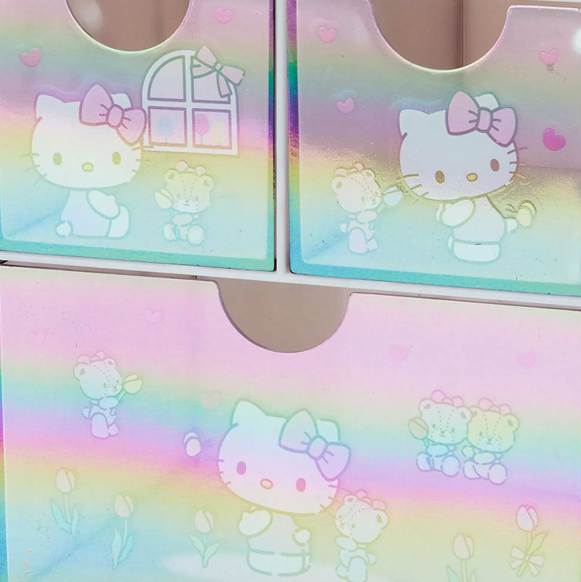 Hello Kitty Mini Storage Chest (Glossy Aurora Series)^Japan Original Hot