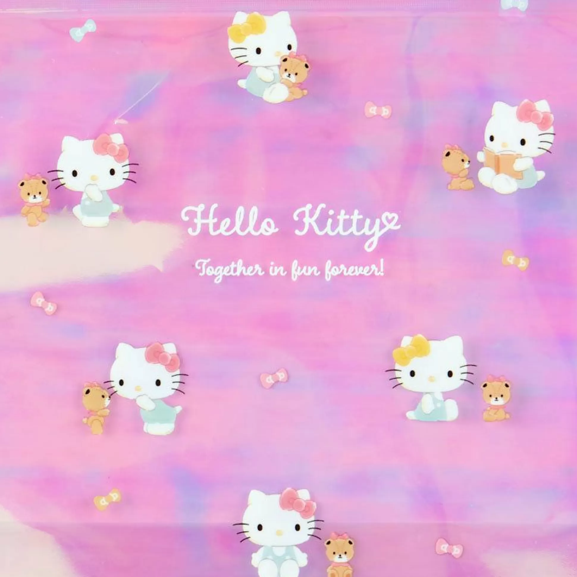 Hello Kitty Reusable Storage Bags (Glossy Aurora Series)^Japan Original Sale