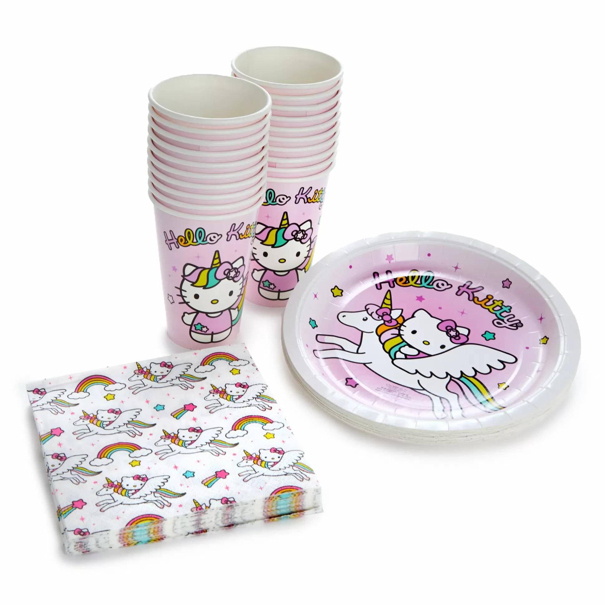 Hello Kitty Unicorn Rainbow 60-Pc Party Pack^Silver Buffalo LLC Cheap