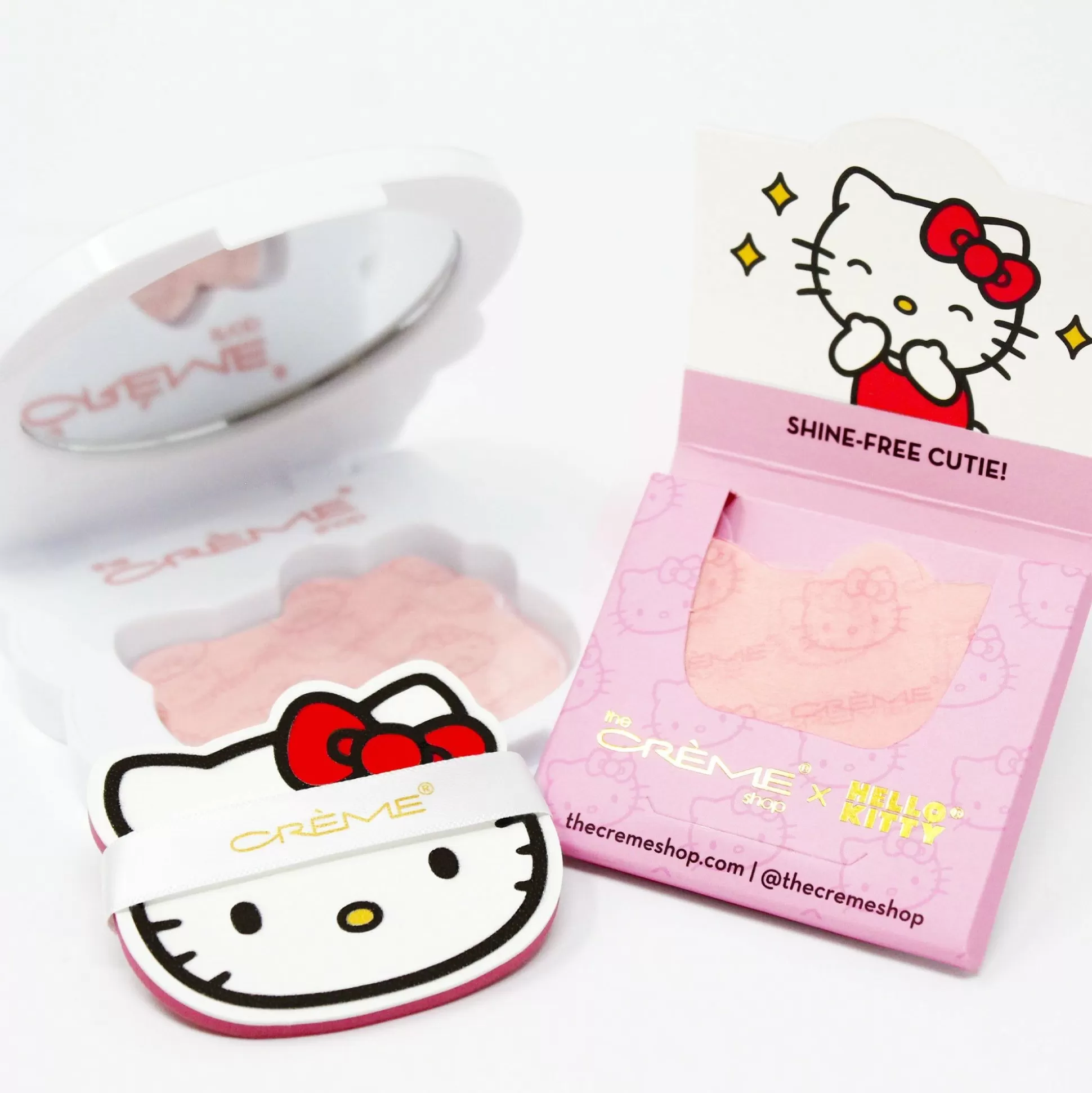 Hello Kitty X The Cr Me Shop Mattifying Blotting Paper + Mirrored Case^The Crème Shop Cheap
